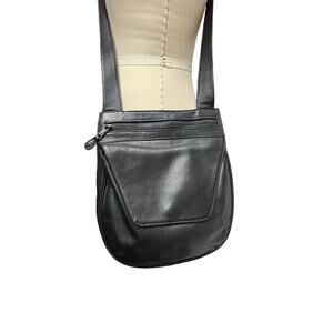 JP OURSE & CIE Handbag Ranger Bolivia Black Leather Travel Crossbody Purse